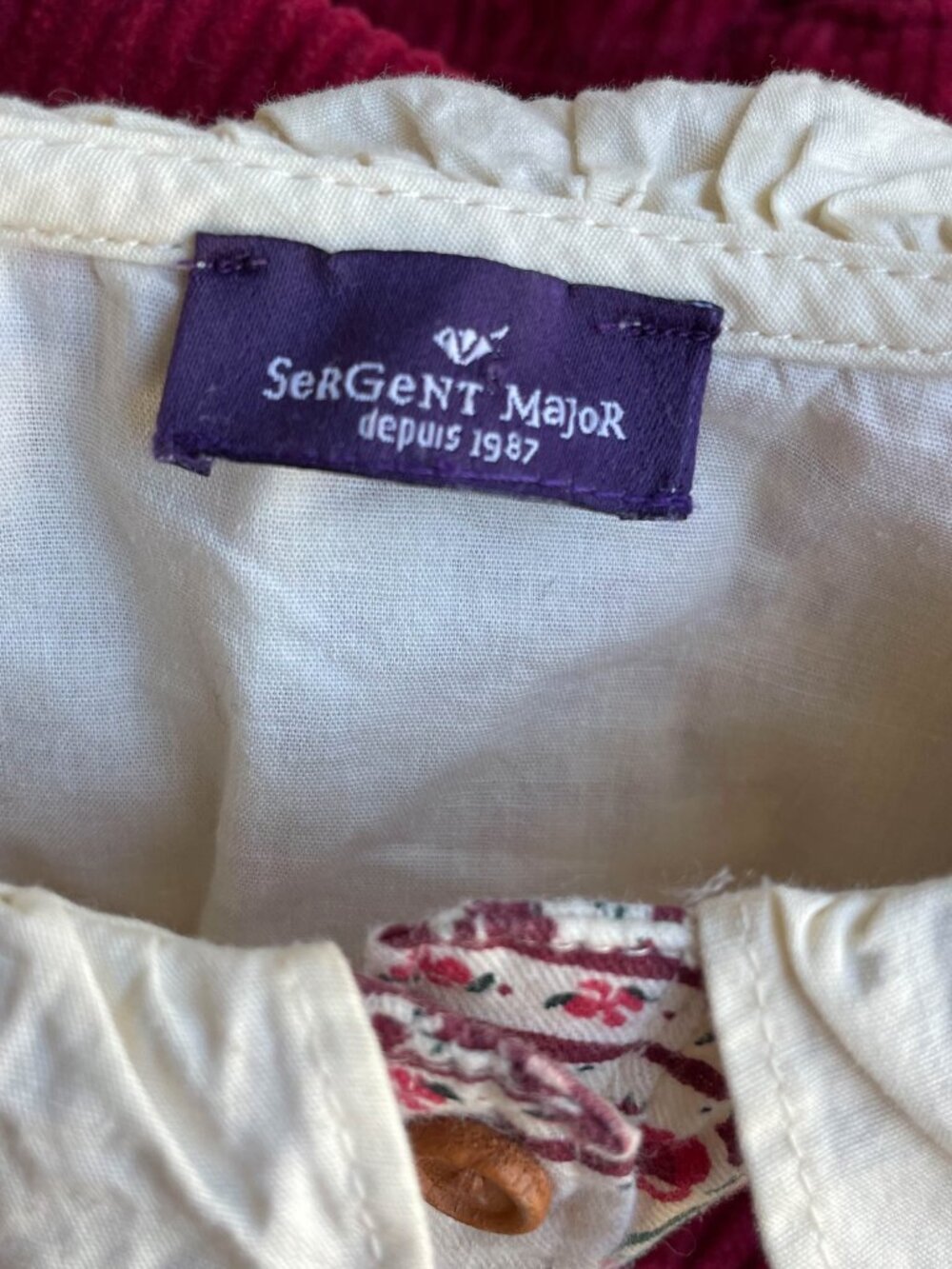 Entire Closet $5! SerGent Major Girl's Corduroy Jumper Dress w/ Peter Pan Collar - Picture 10 of 11
